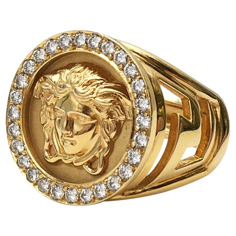 18k versace ring design|versace ring price.